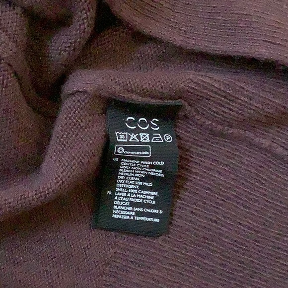 COS Women's Pure Cashmere Cardigan Sweater/Hoodie SMALL. - Picture 4 of 9